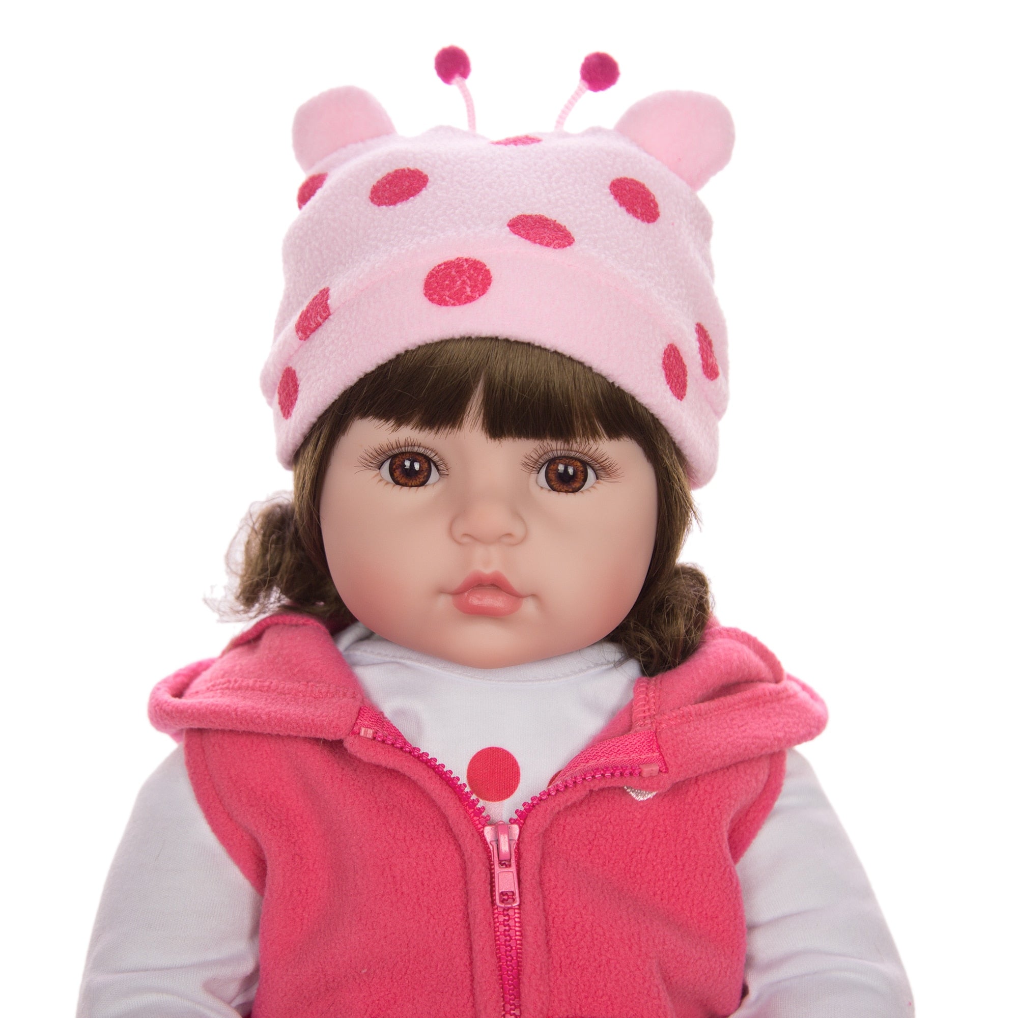 Bebê Reborn 48cm Girafinha - Corpo de Silicone