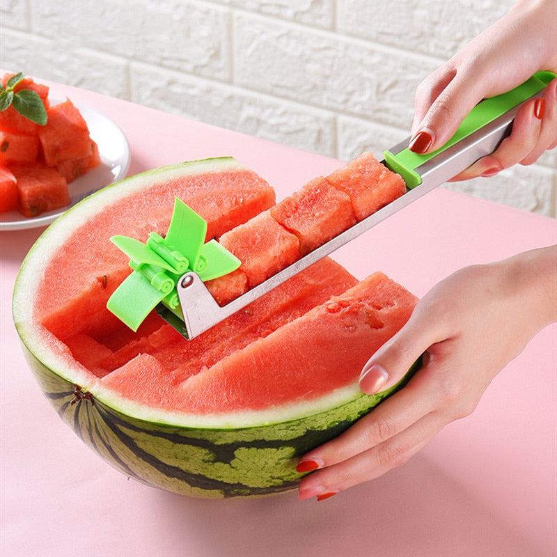Cortador Prático de melância, frutas Aço Inoxidável