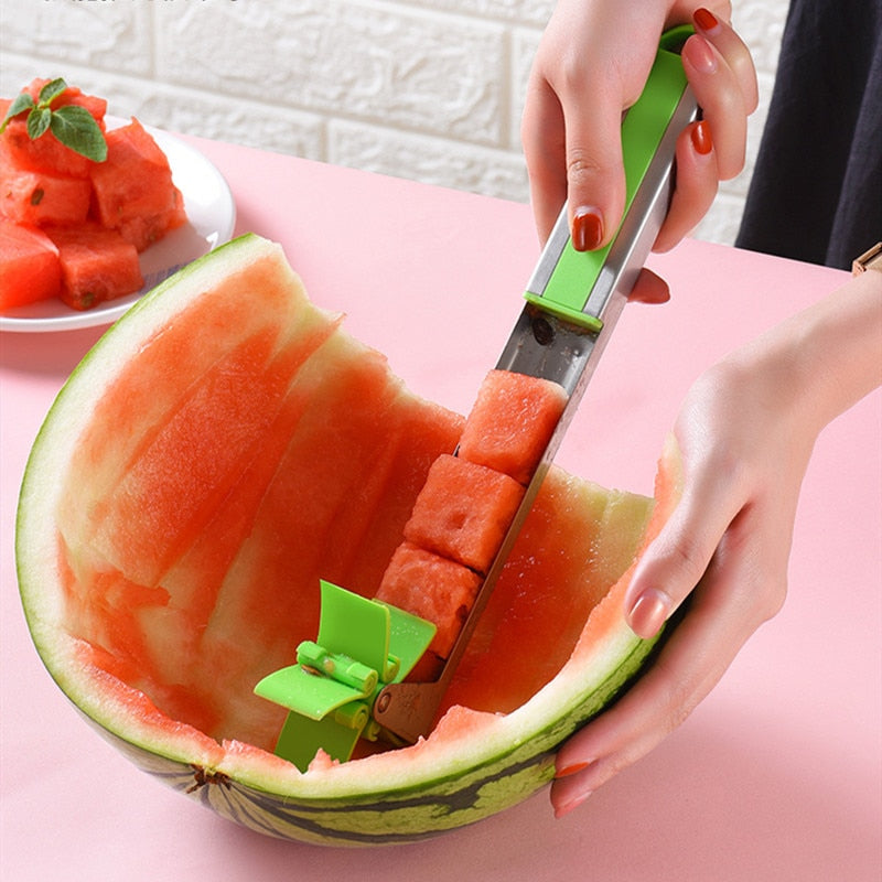 Cortador Prático de melância, frutas Aço Inoxidável